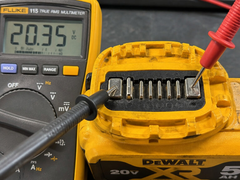 How to Test a Power Tool Battery With a Multimeter