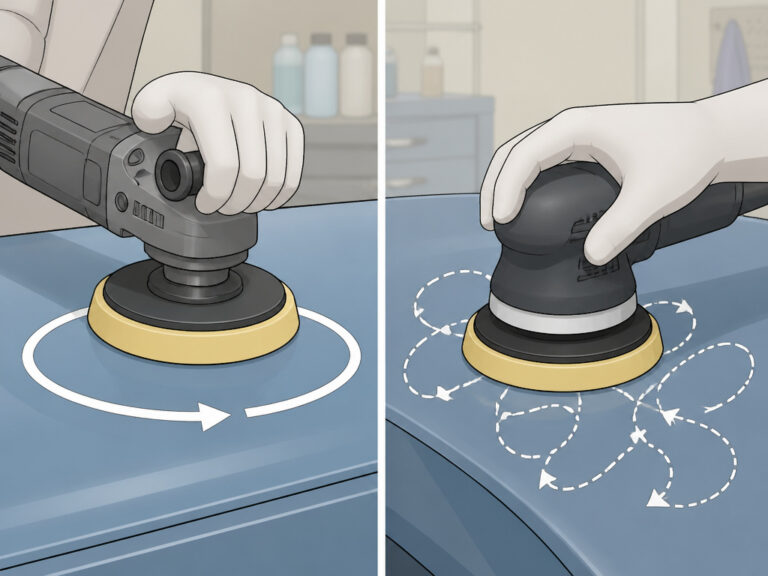 Forced Rotation vs Free Spinning Dual Action Polisher