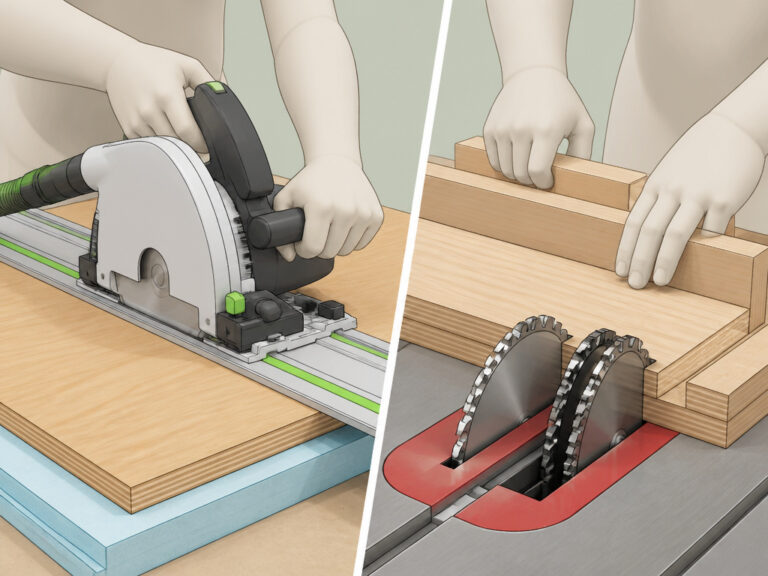 Table Saw vs Track Saw: Which Should You Buy?